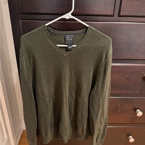 Jos. A. Bank Men's Olive V-Neck Sweater